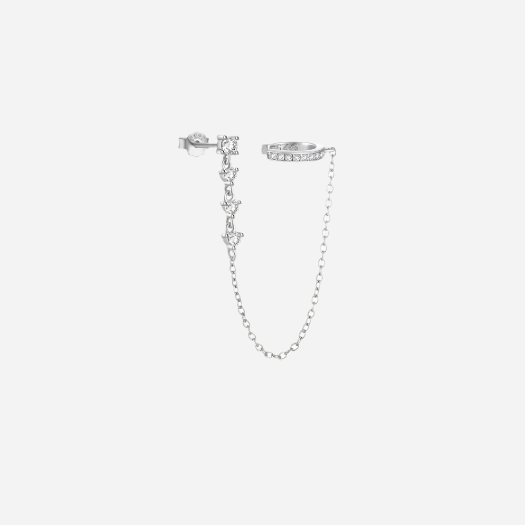 Arielle Chain Cuff Earrings 4