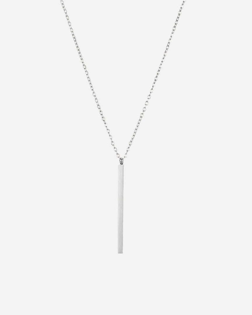 Camila Bar Necklace in silver
