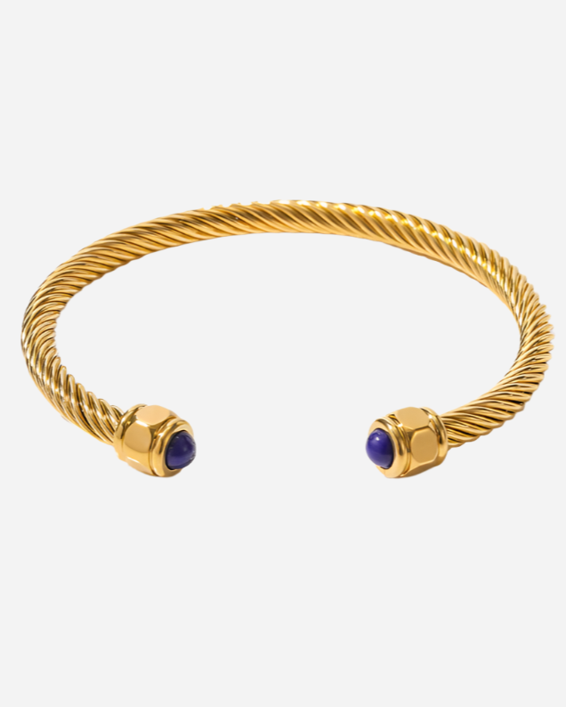 Solène Gold Rope Bangle