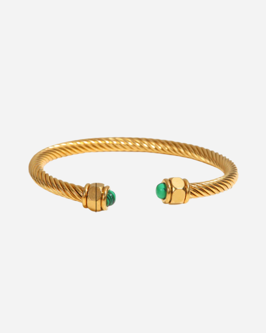 Solène Gold Rope Bangle 4