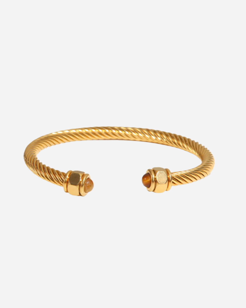 Solène Gold Rope Bangle 5
