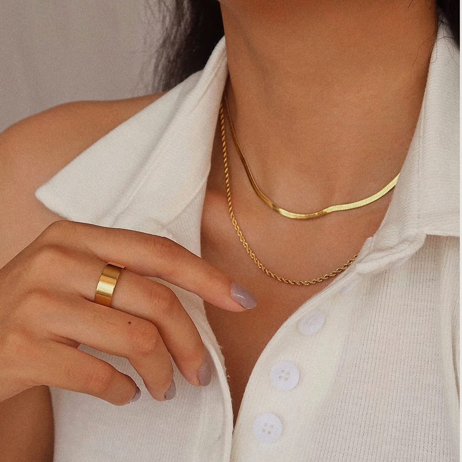 Alba Gold Chain Necklace