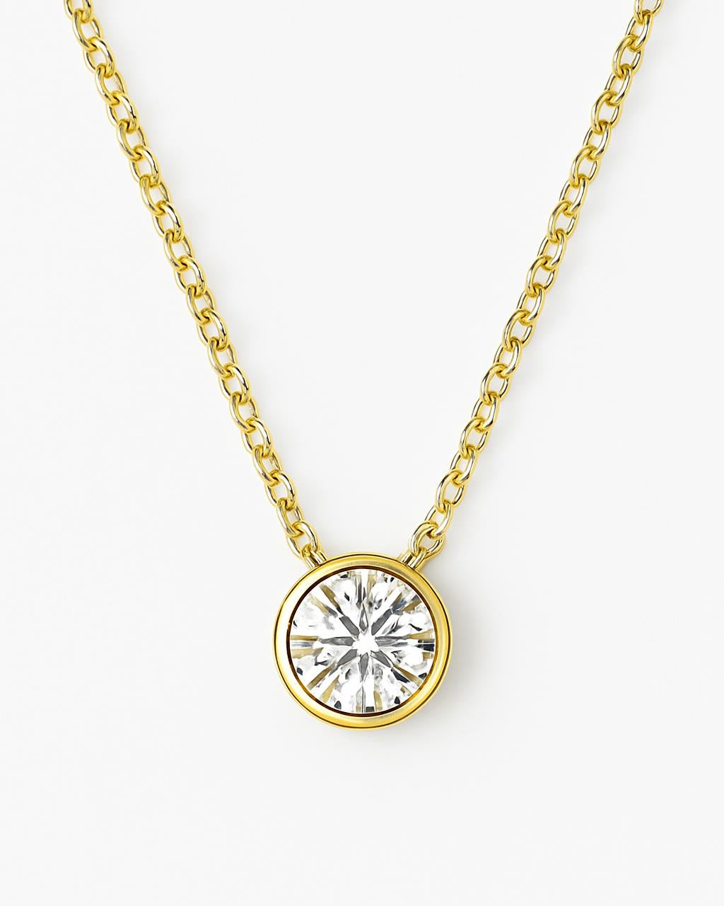 Birthstone necklace April crystal
