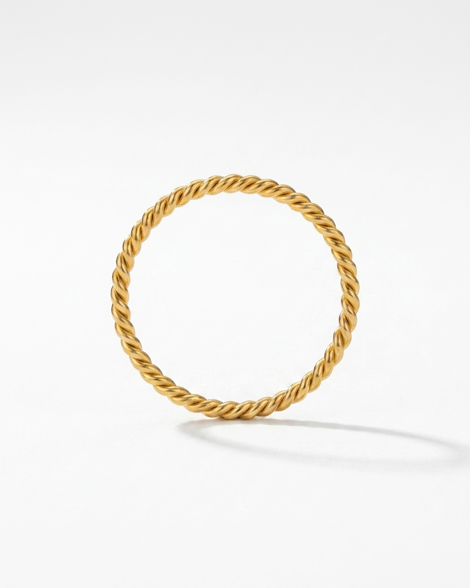 Sabine Ring minimalist gold band ring