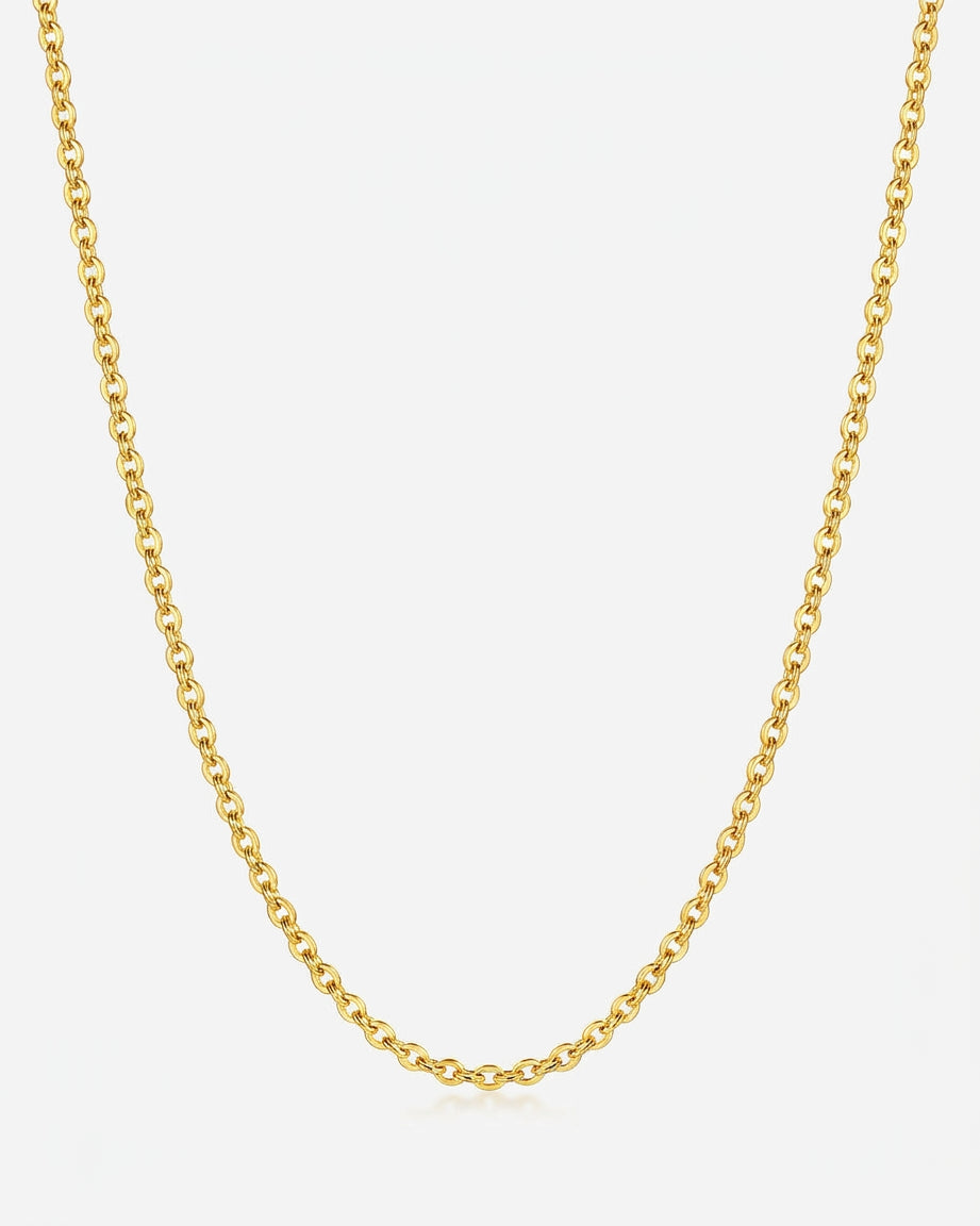 Liv Cable Necklace gold cable chain hero