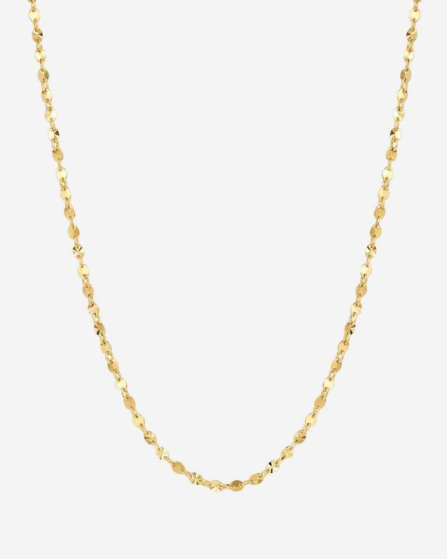 Liv Sparkle Necklace gold diamond-cut chain hero