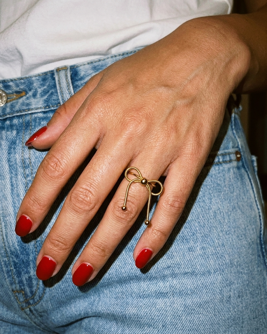 Lucia Ring candid flash snapshot