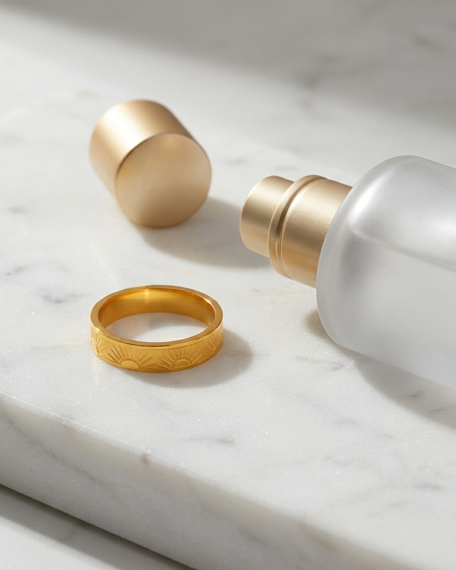 Sol Ring marble flatlay