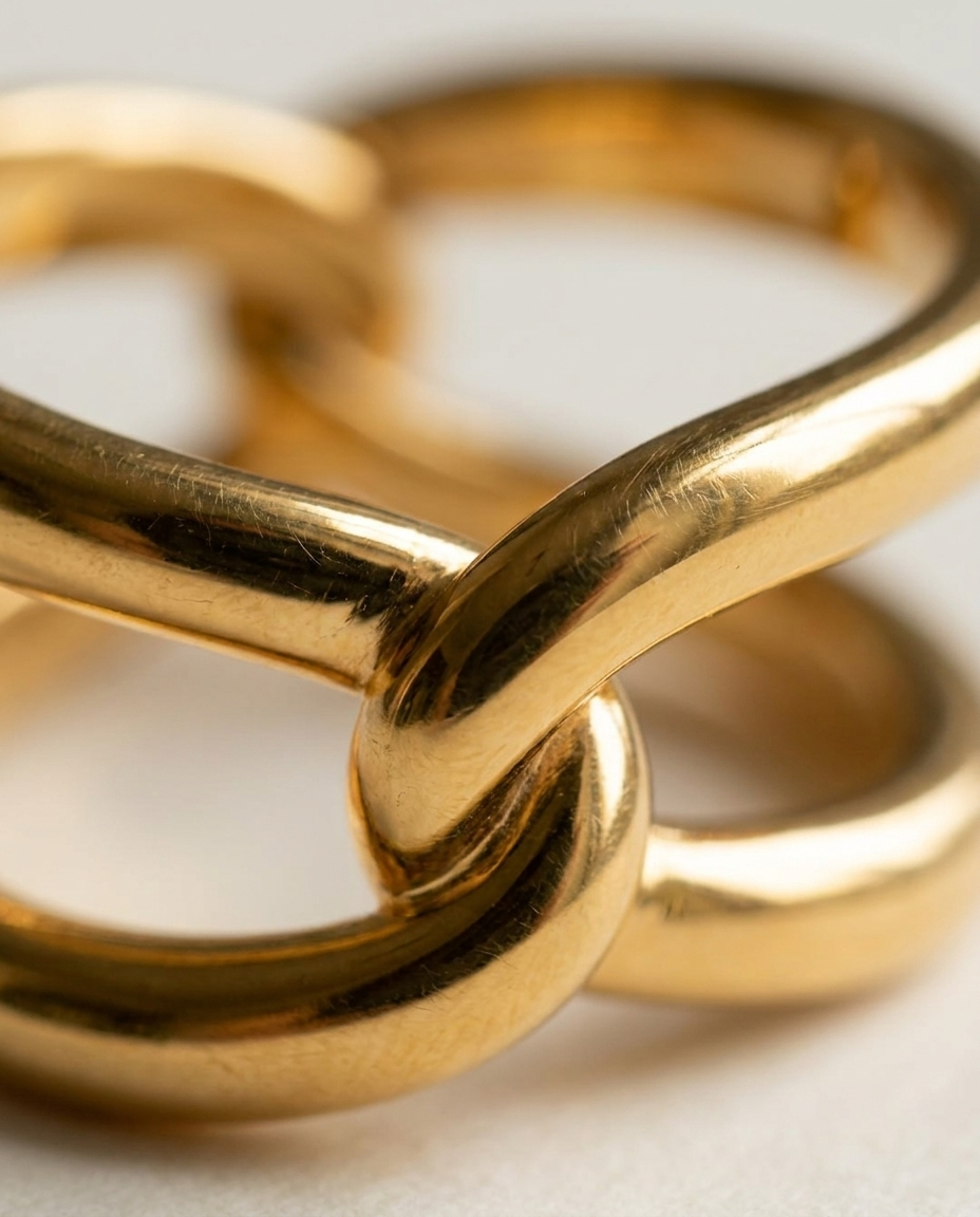 Isadora Twist Ring macro detail