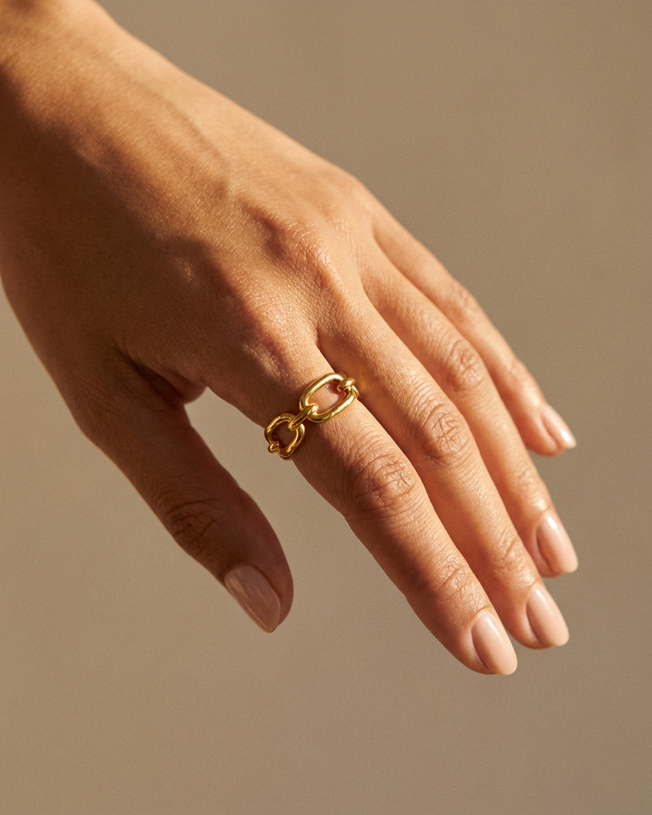 Wafa Ring on hand