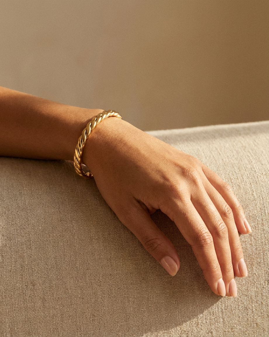 Celia Bracelet warm on wrist