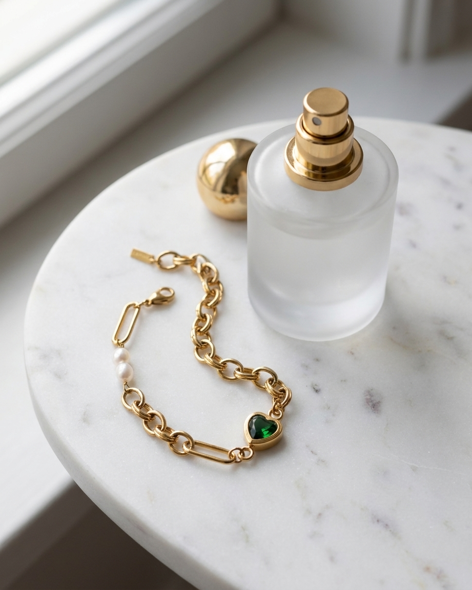 Solene Bracelet marble flatlay