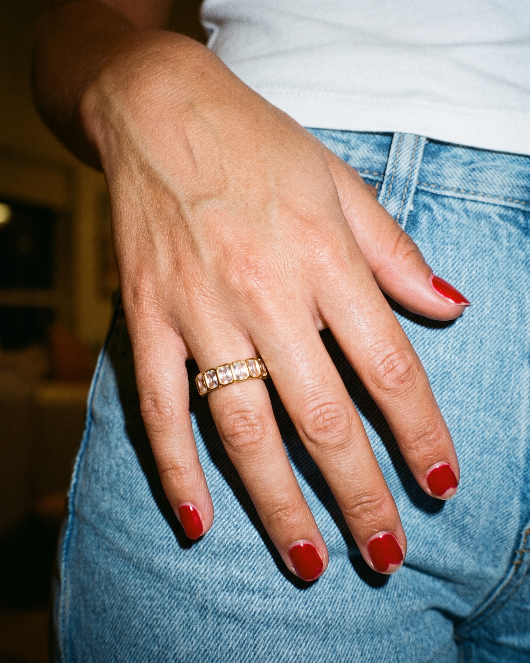 Dahlia Ring worn