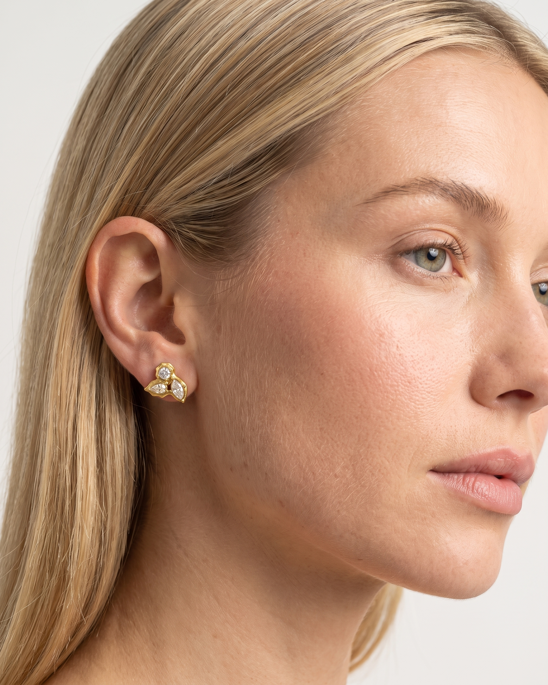 Willow Earrings on model