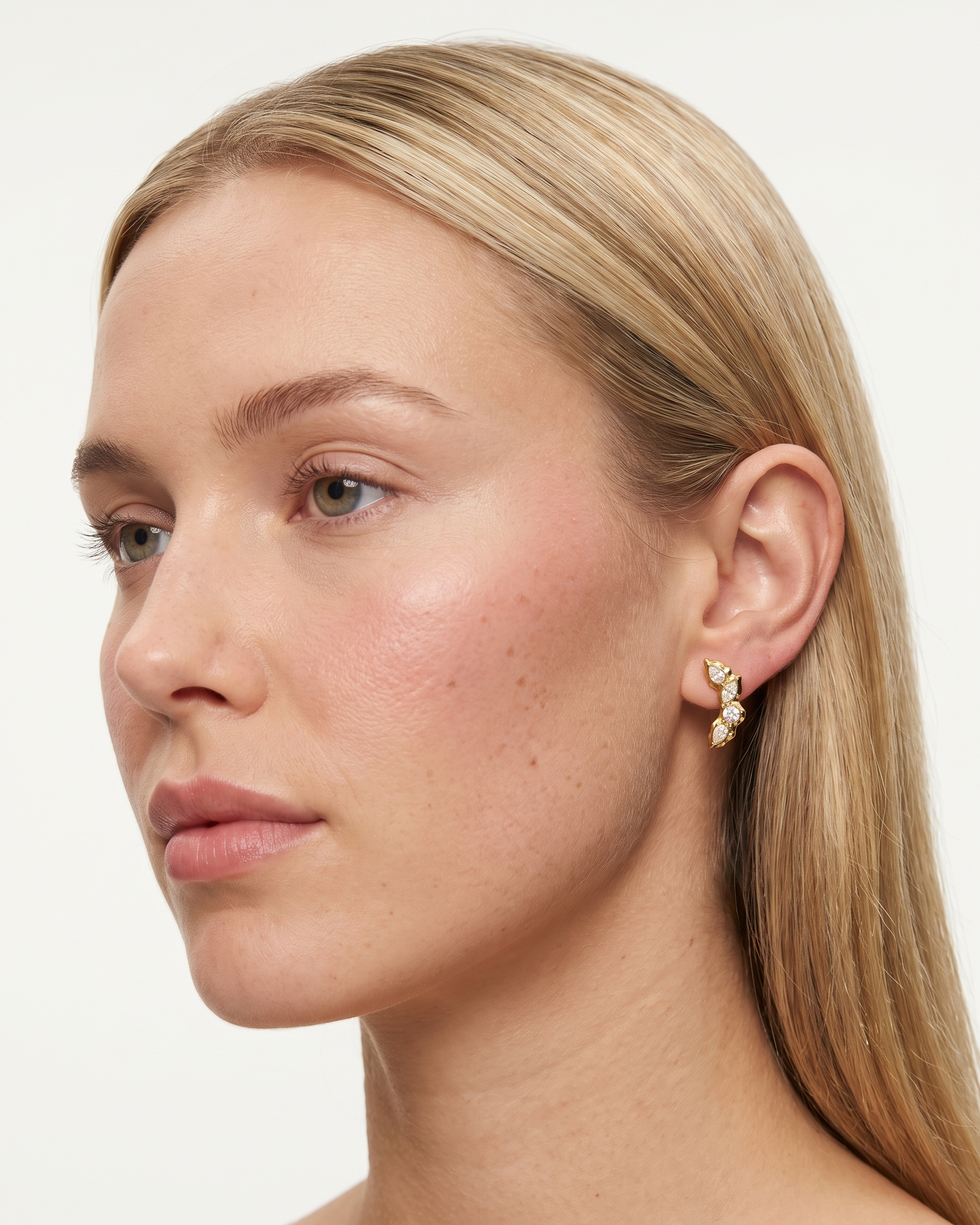 Laurel Earrings on model