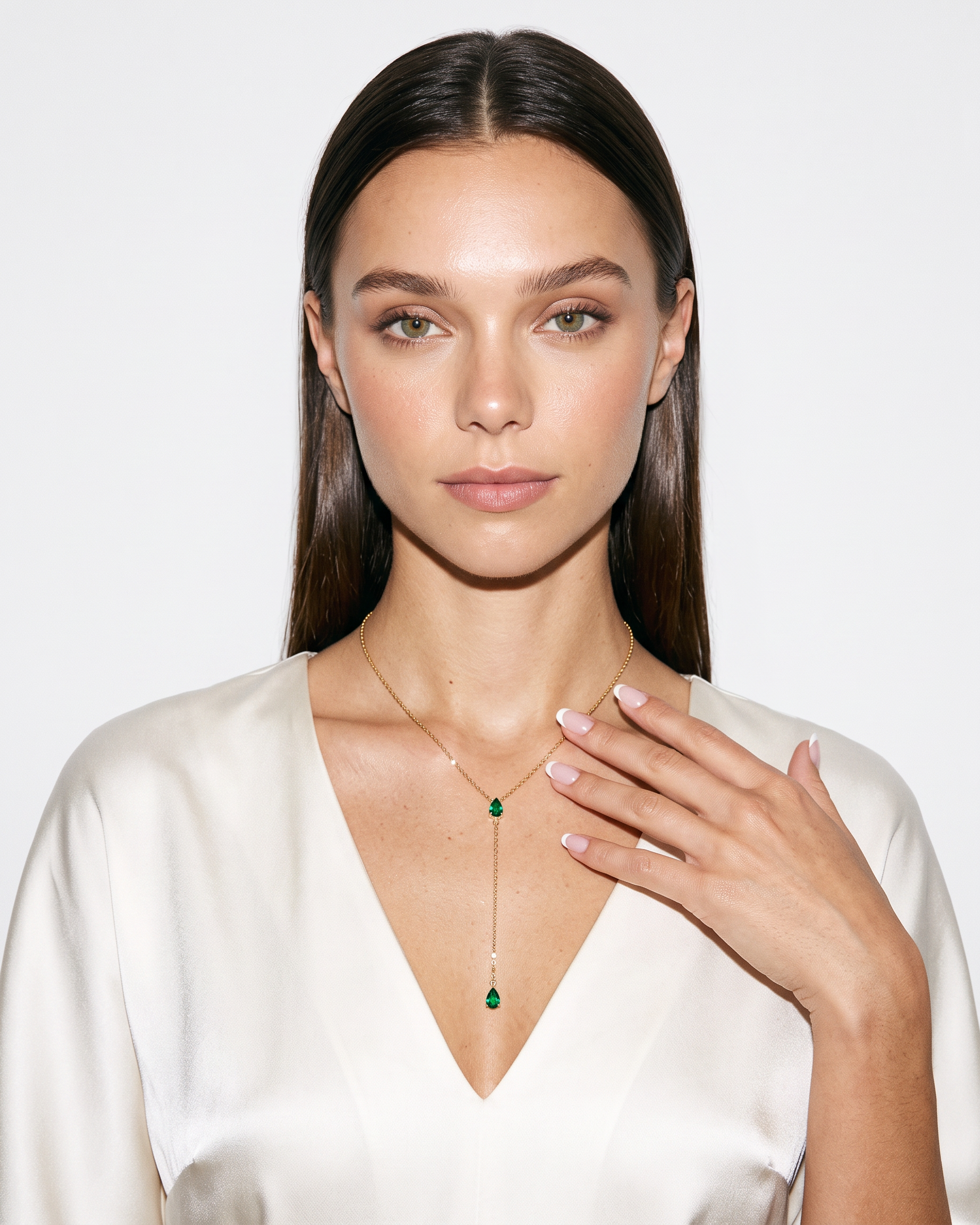 Lueur III necklace editorial studio flash