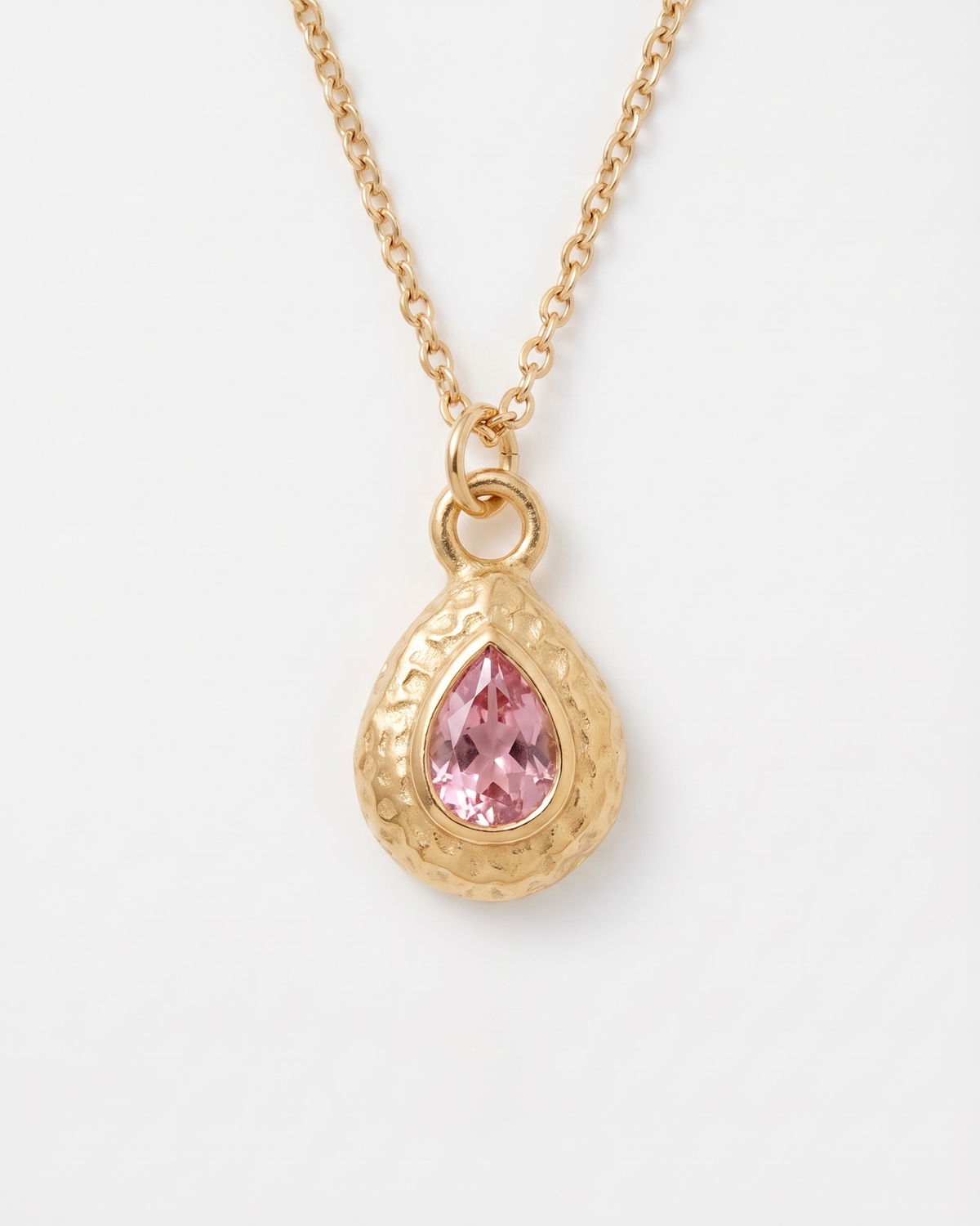 October pink necklace macro