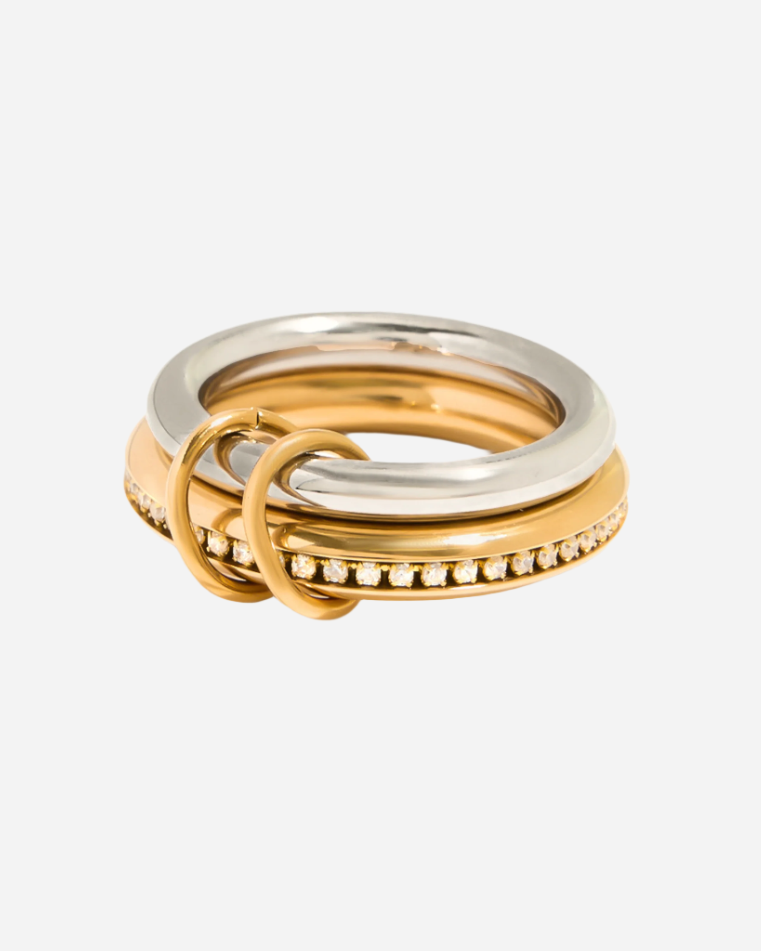 Élodie Two-Tone Ring Stack