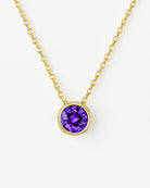 Birthstone necklace June amethyst