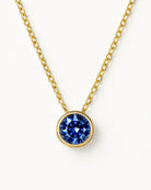 Birthstone necklace September sapphire