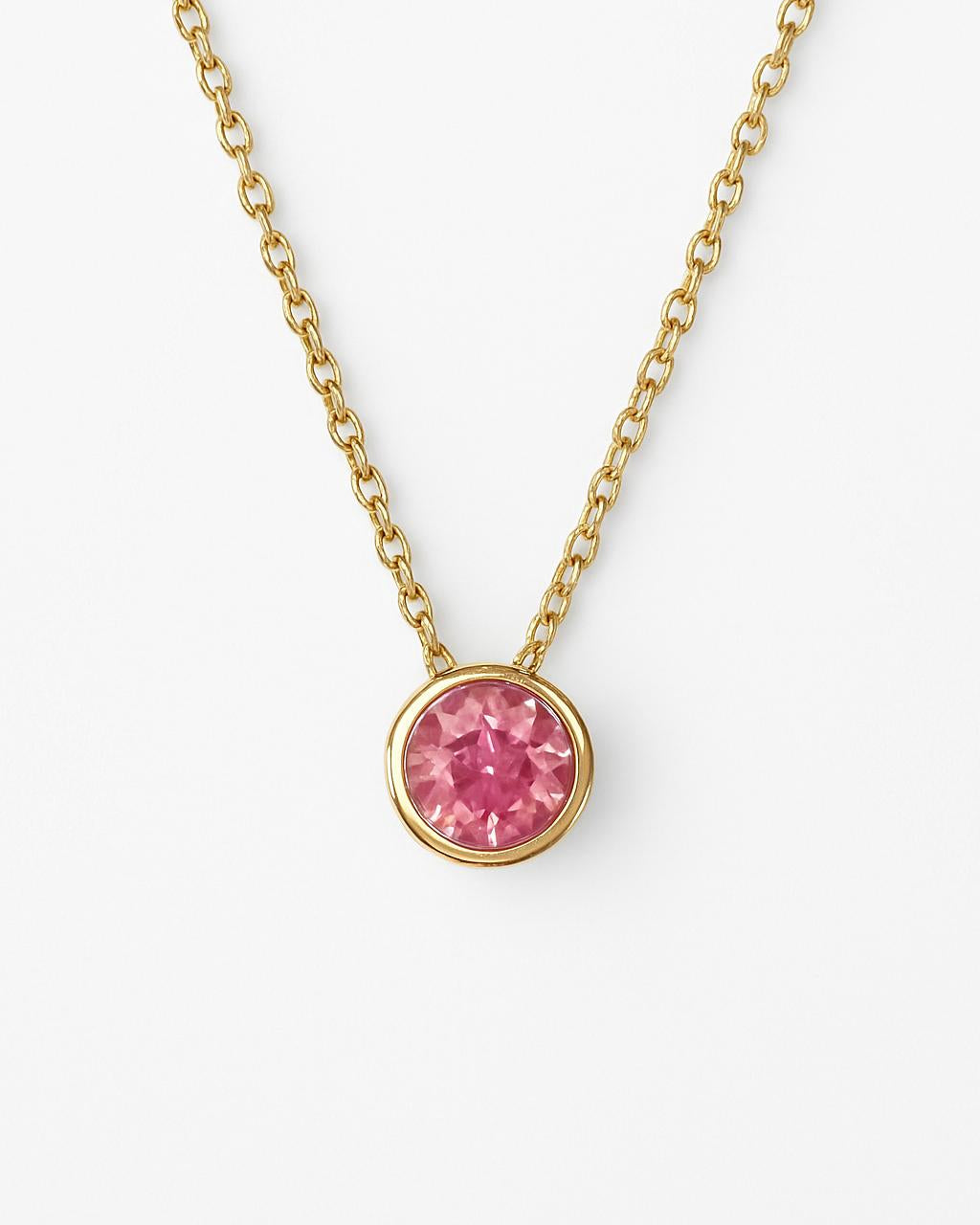 Birthstone necklace July rose