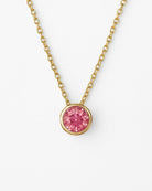 Birthstone necklace July rose