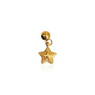 Layered star gold charm pendant