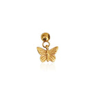 Butterfly gold charm pendant