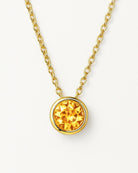 Birthstone necklace November jonquil