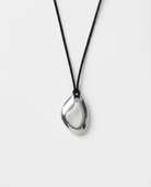 Pebble Pendant Necklace in silver
