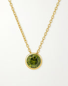 Birthstone necklace August peridot