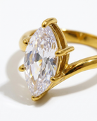 Giselle Marquise Ring close-up marquise cubic zirconia prongs