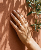 Giselle Marquise Ring on hand Mediterranean lifestyle