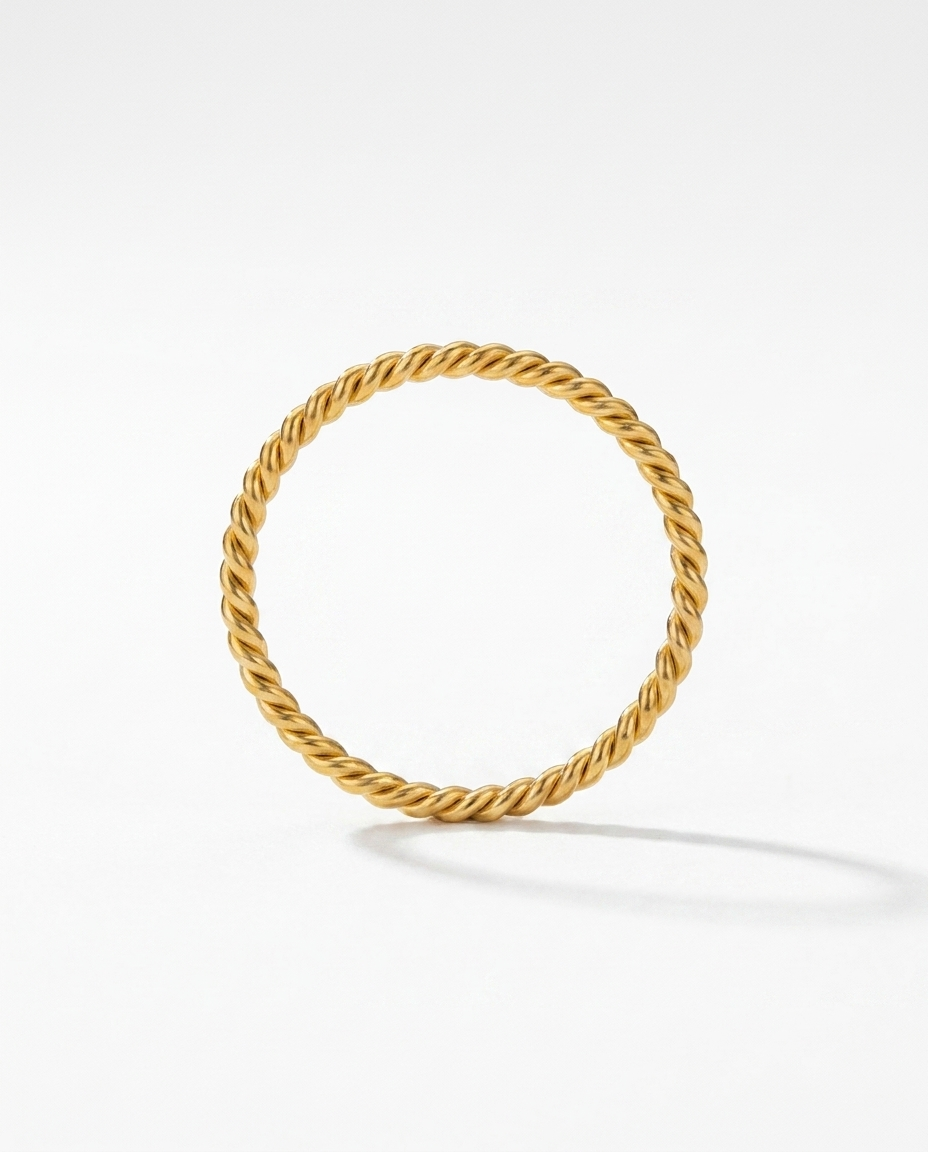 Sabine Ring minimalist gold band ring