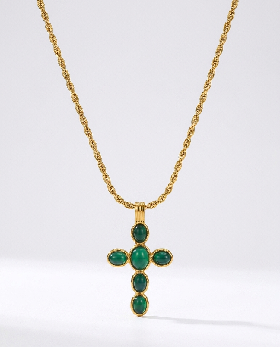 Anouk Cross Necklace gold cross pendant necklace