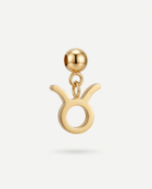 Taurus gold zodiac charm