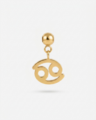 Cancer gold zodiac charm