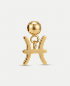 Pisces gold zodiac charm