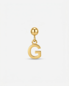 Gold initial G charm pendant