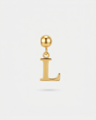 Gold initial L charm pendant