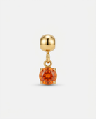 July birthstone gold charm pendant, ruby