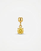 November birthstone gold charm