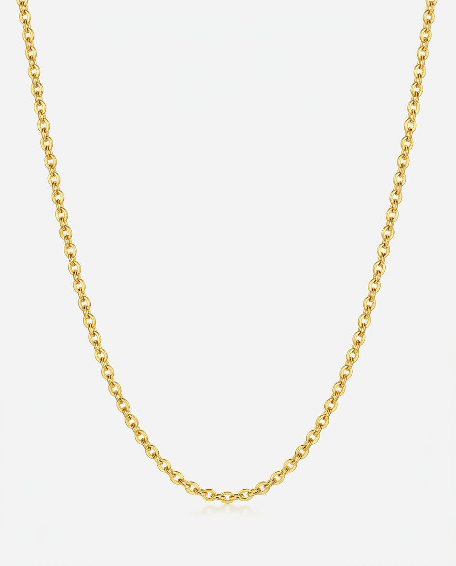 Liv Cable Necklace gold cable chain hero