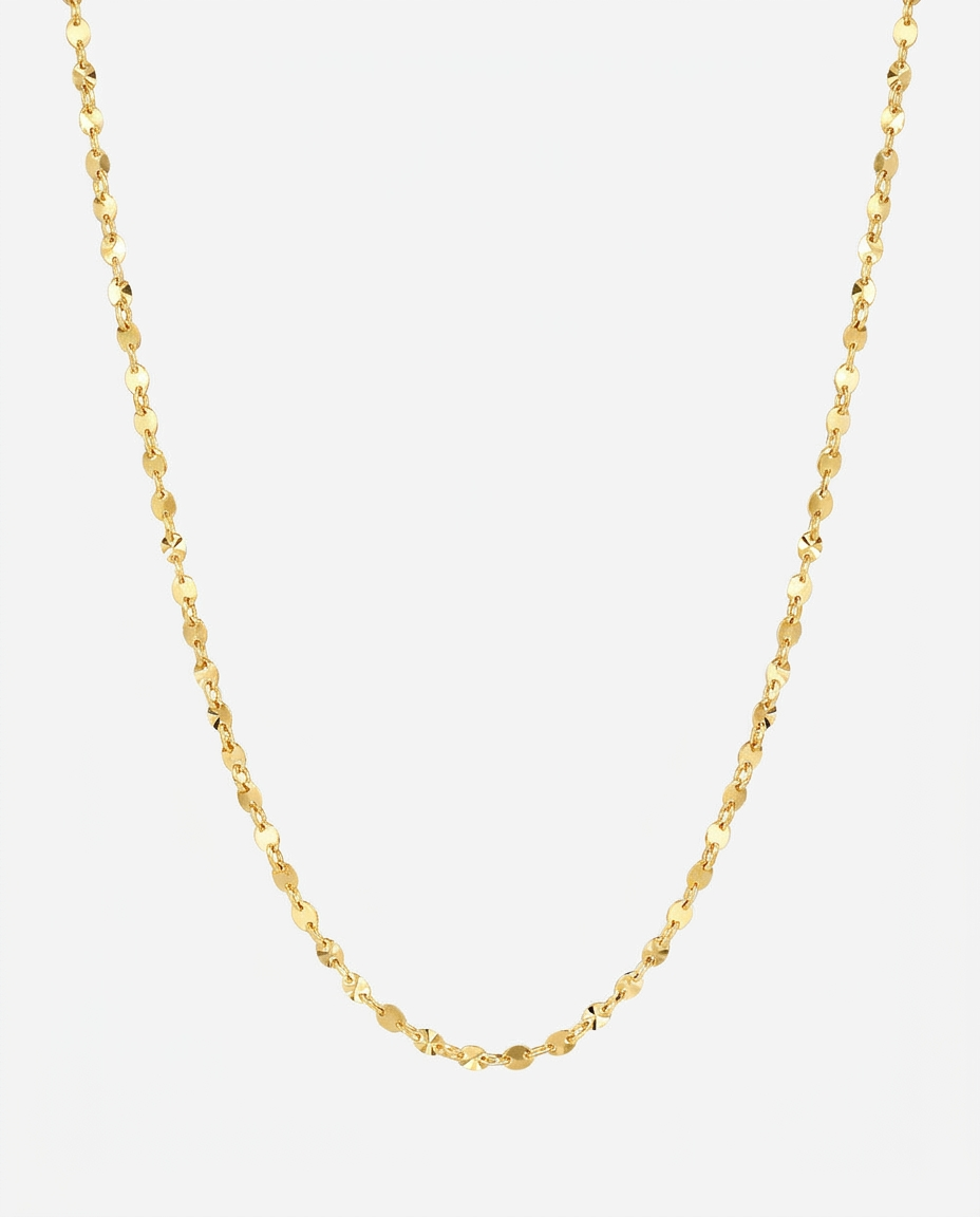 Liv Sparkle Necklace gold diamond-cut chain hero