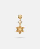 Sunburst star gold charm pendant hero