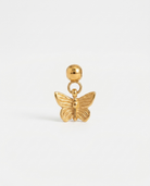 Butterfly gold charm pendant hero