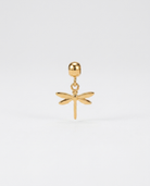 Dragonfly gold charm pendant hero