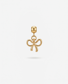 Bow gold charm pendant hero