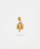 Quatrefoil flower gold charm pendant hero