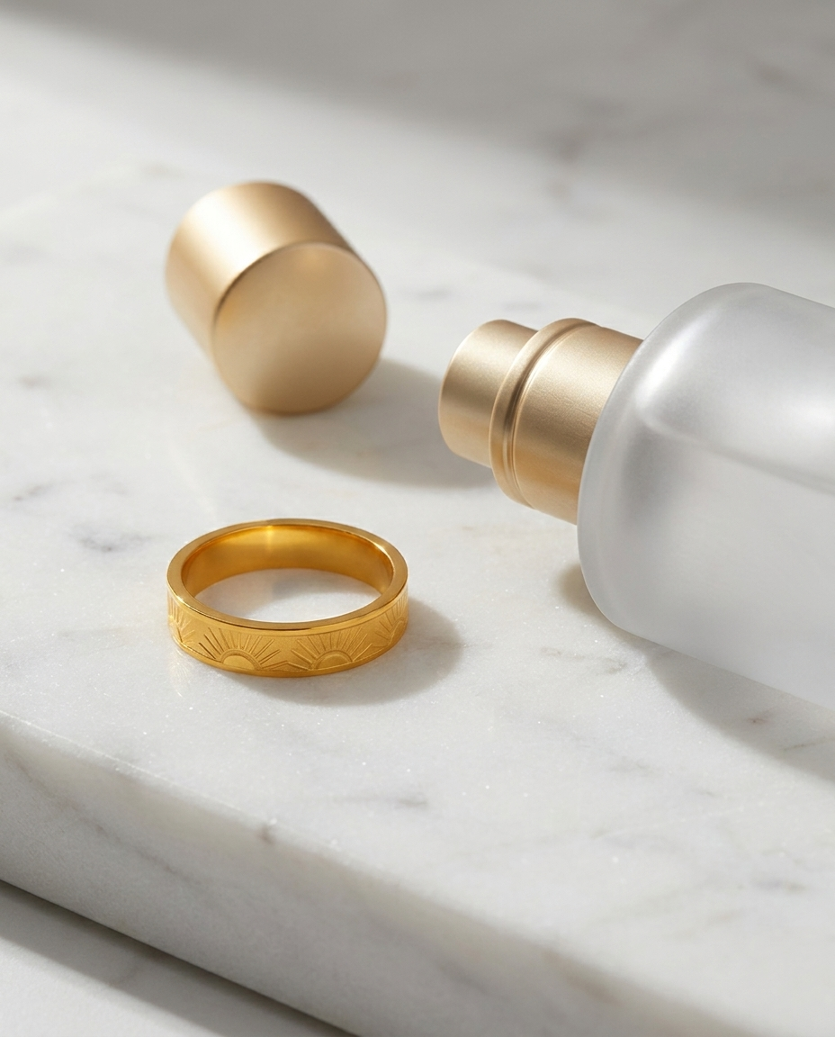 Sol Ring marble flatlay